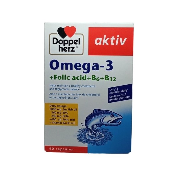 Aktiv Omega 3 + Folic Acid + B6 + B12