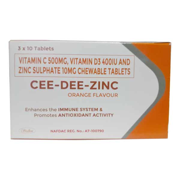 Cee-Dee-Zinc Chewable Tablets