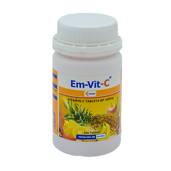 Em-Vit-C 100mg x100 Tablets