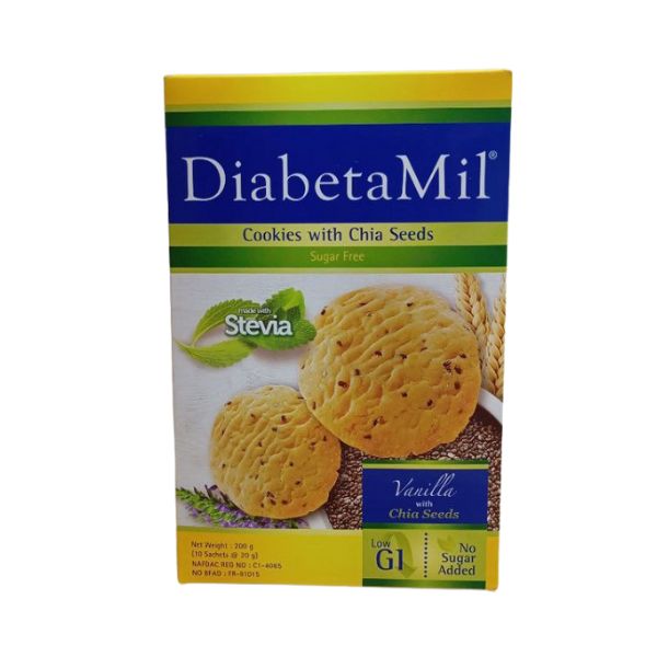 Diabetamil Vanilla With Chia Seeds Cookies